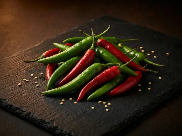 Green & Red Chillies